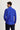 Saks Mavi Uzun Kol Slim Fit Dar Kesim Pamuklu Non Iron Saten Klasik Gömlek