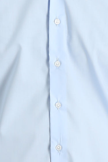 Uçuk Mavi Uzun Kol Slim Fit Dar Kesim Non Iron Klasik Pamuklu Gömlek