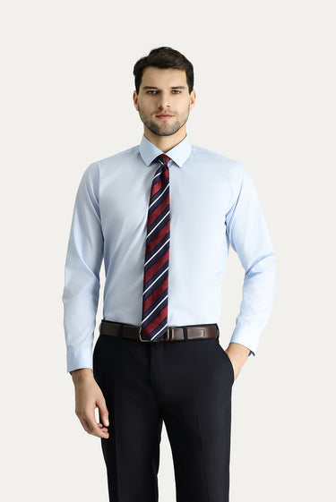  Uçuk Mavi Uzun Kol Slim Fit Dar Kesim Non Iron Ütü Gerektirmeyen Pamuklu Gömlek