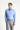 Aqua Mavisi Uzun Kol Slim Fit Dar Kesim Non Iron Ütü Gerektirmeyen Pamuklu Gömlek