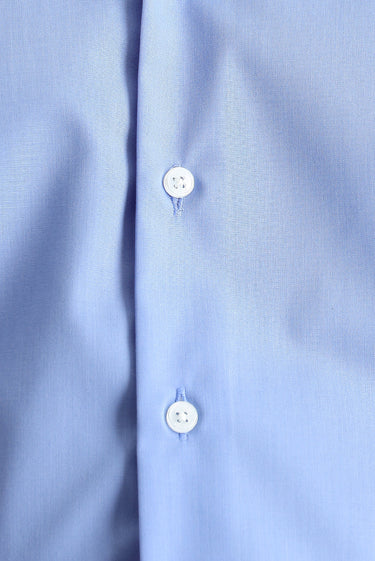 Aqua Mavisi Uzun Kol Slim Fit Dar Kesim Non Iron Ütü Gerektirmeyen Pamuklu Gömlek