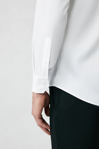  Beyaz Uzun Kol Slim Fit Non Iron Ütü Gerektirmeyen Pamuklu Klasik Gömlek