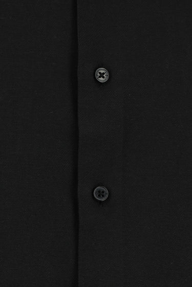 Siyah Uzun Kol Slim Fit Klasik Yaka Oxford Pamuklu Kolay Ütülenebilir Gömlek