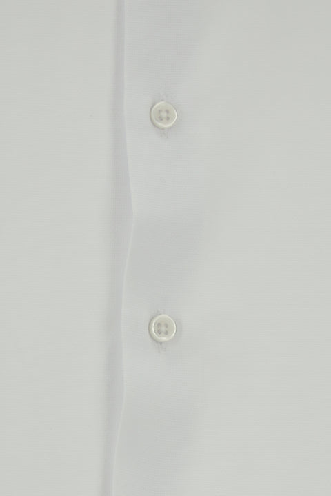 Beyaz Uzun Kol Slim Fit Klasik Yaka Pamuklu Kolay Ütülenebilir Oxford 4 Mevsim Gömlek
