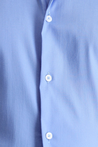 Koyu Mavi  Techno-Line Uzun Kol Slim Fit Dar Kesim Klasik Gömlek