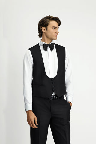  Siyah Regular Fit Klasik Smokin Yelek