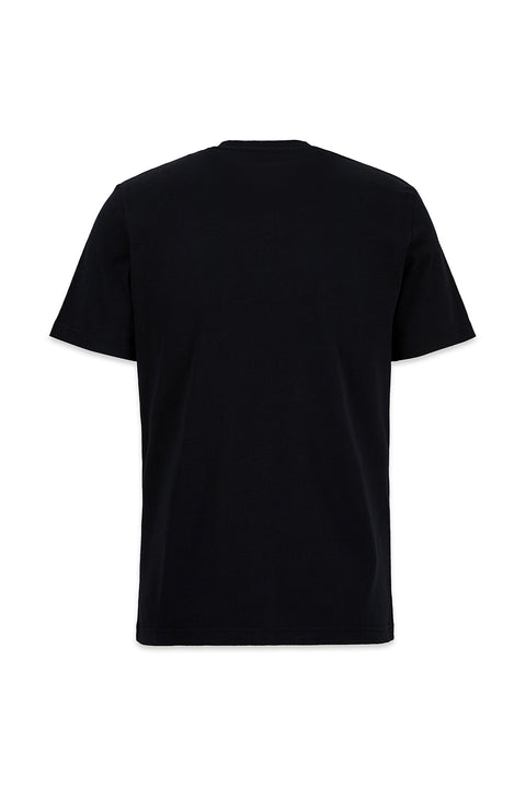 Siyah Bisiklet Yaka Regular Fit %100 Pamuk Basic Tişört