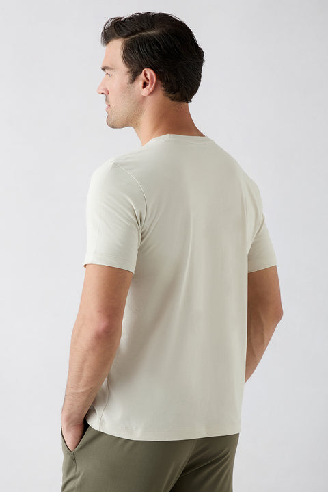 Taş Bisiklet Yaka Regular Fit %100 Pamuk Tişört