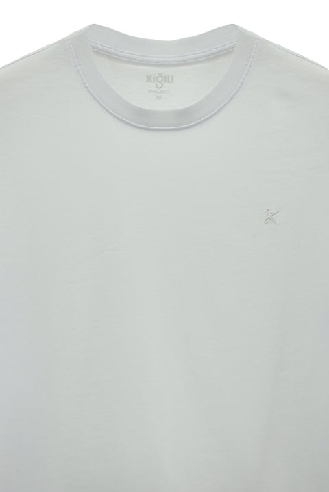 Beyaz Bisiklet Yaka Regular Fit %100 Pamuk 3'lü Tişört Seti