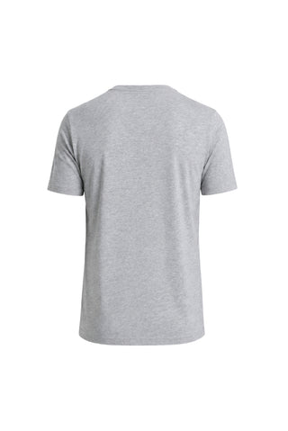  Orta Gri Melanj Bisiklet Yaka Slim Fit %100 Pamuk Tişört