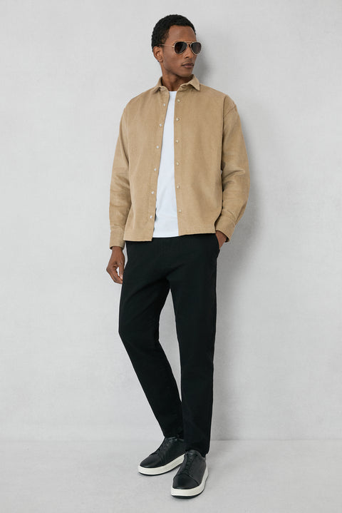 Beyaz Bisiklet Yaka Slim Fit %100 Pamuk Tişört