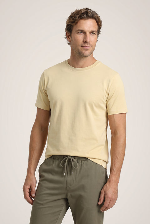 Orta Vizon Bisiklet Yaka Slim Fit %100 Pamuk Tişört