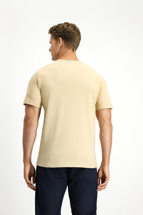 Orta Vizon Bisiklet Yaka Slim Fit %100 Pamuk Tişört