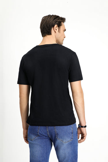  Beyaz-Siyah-Lacivert Bisiklet Yaka Slim Fit Dar Kesim Pamuk 3'lü Tişört Seti