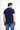 Beyaz-Siyah-Lacivert Bisiklet Yaka Slim Fit Dar Kesim Pamuk 3'lü Tişört Seti