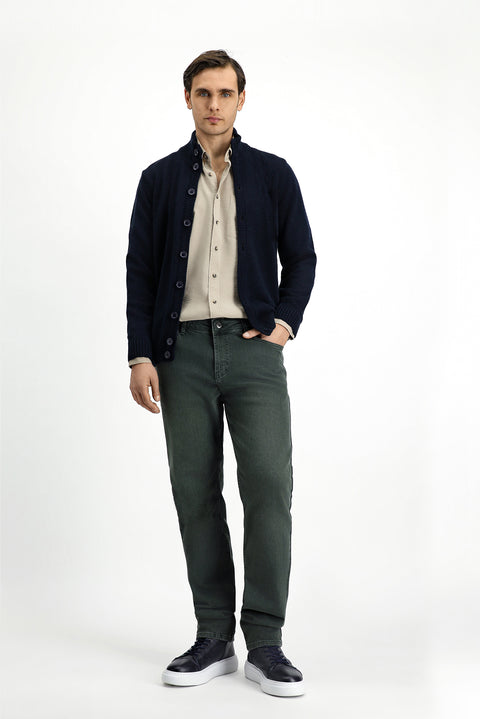 Koyu Lacivert Triko Hırka