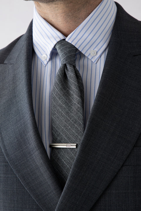 Silver Boxed Tie Clip