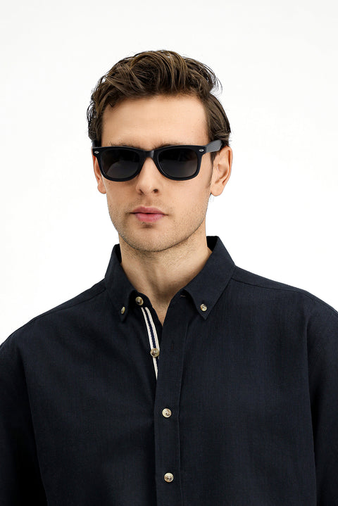 Black UV400 Protected Men's Sunglasses