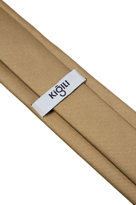 Gold Plain Tie