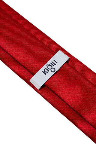  Koyu Kırmızı Düz Kravat
