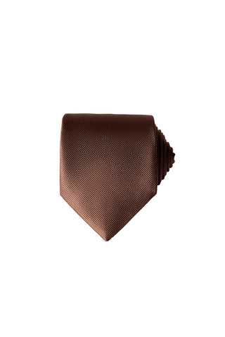  Orta Kahve Düz Kravat