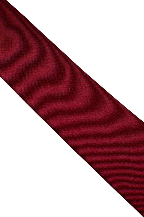 Koyu Bordo Düz Kravat