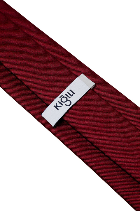 Koyu Bordo Düz Kravat