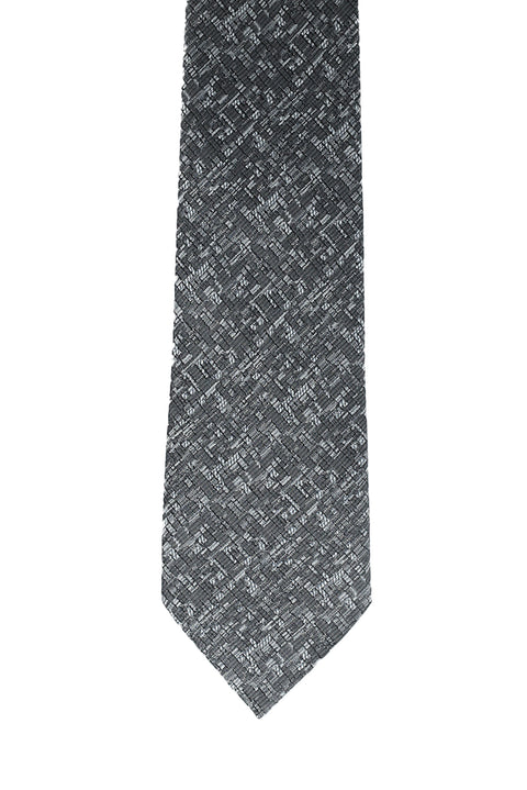 Orta Füme Desenli Kravat