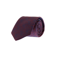 Koyu Kırmızı Desenli Kravat