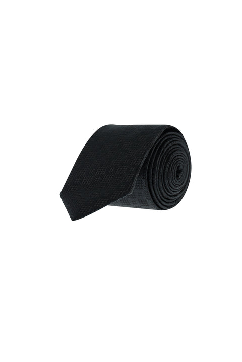 Black Patterned Tie