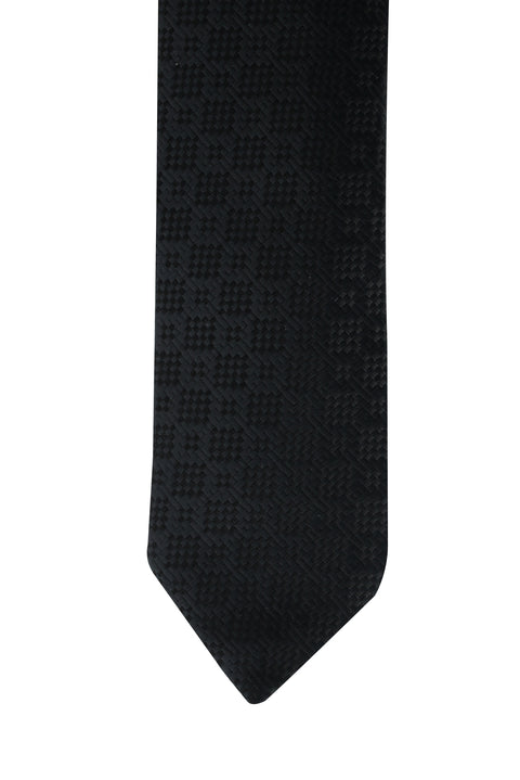 Black Patterned Tie