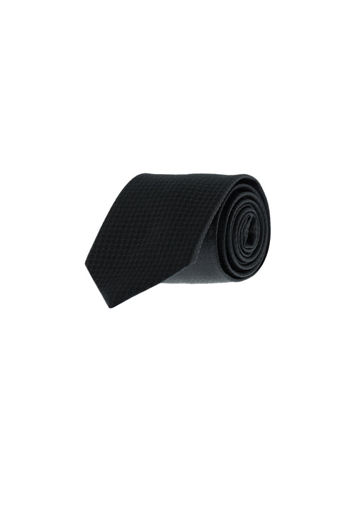 Black Patterned Tie