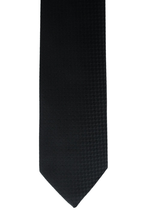 Black Patterned Tie