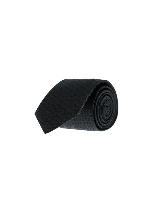 Black Patterned Tie