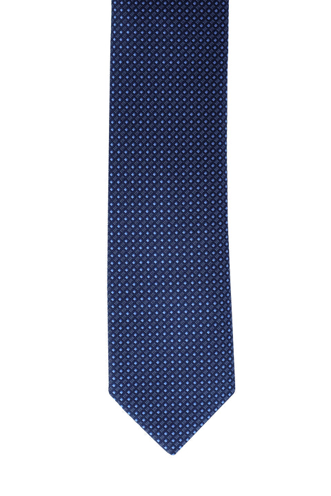 Mavi Desenli Kravat