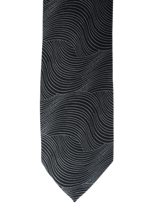 Black Patterned Tie
