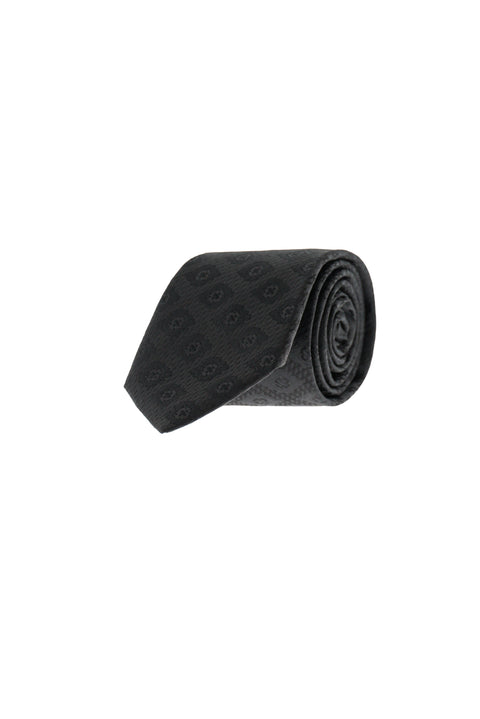 Black Patterned Tie