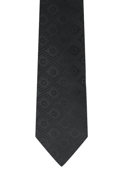Black Patterned Tie
