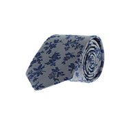 Orta Gri Desenli Kravat