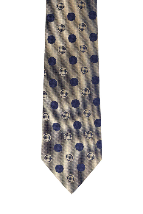 Orta Kahve Desenli Kravat