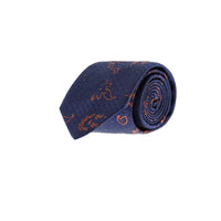 Light Navy Patterned Tie