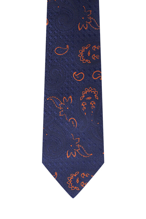 Açık Lacivert Desenli Kravat