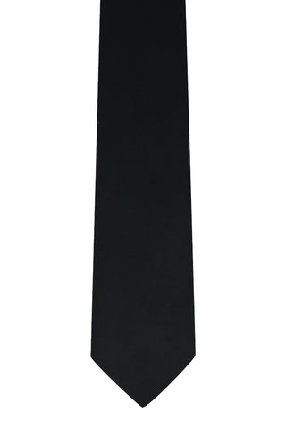  Siyah Düz Saten Kravat