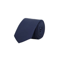 Koyu Lacivert Düz Saten Kravat