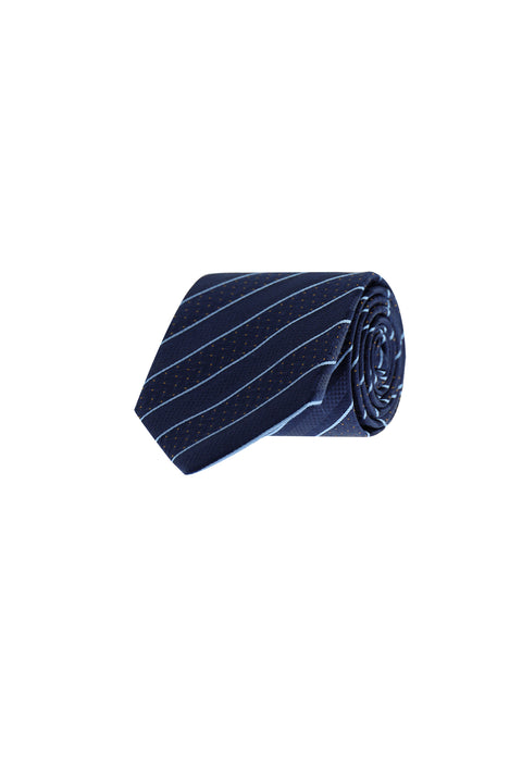 Dark Navy Striped Tie