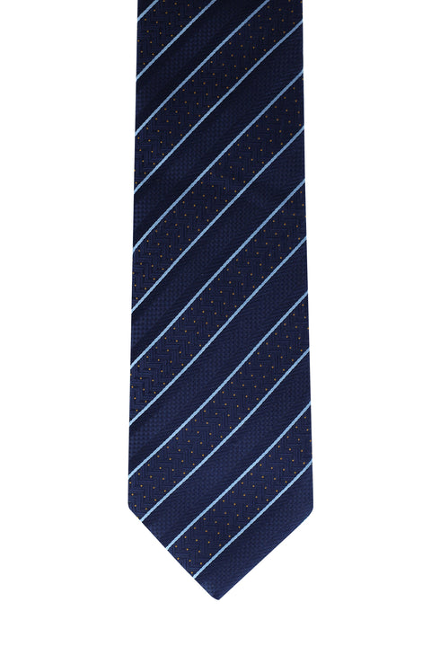 Dark Navy Striped Tie