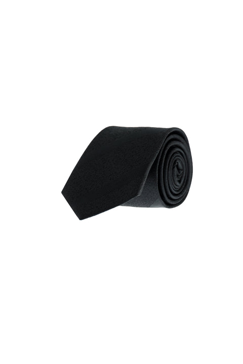 Black Patterned Tie