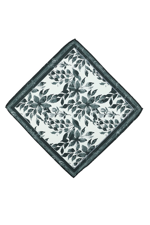 Black Patterned Handkerchief