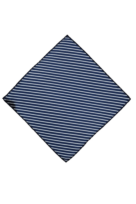 Koyu Lacivert Desenli Mendil