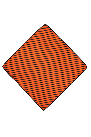  Orta Turuncu Desenli Mendil